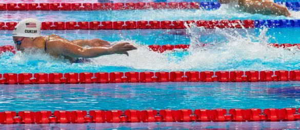 Angelina Köhler ist mit der Lagen-Staffel über 4x100 Meter ins WM-Finale eingezogen. - © Vincent Thian/AP/dpa