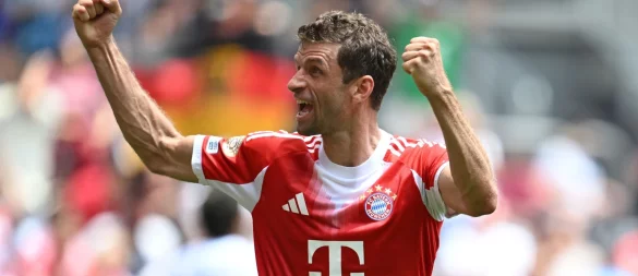 Jubelt in Cincinnati: Thomas Müller. - © Sven Hoppe/dpa