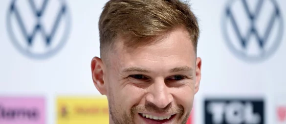 Joshua Kimmich äußerte sich auch über Cristiano Ronaldo als Gegner. - © Federico Gambarini/dpa