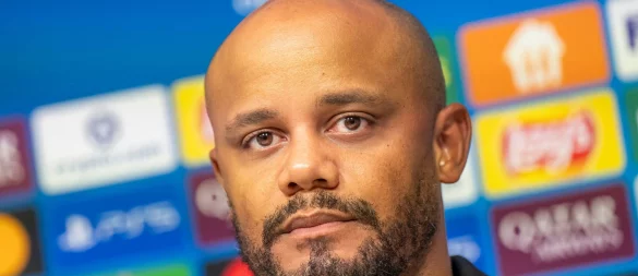 Vincent Kompany äußert sich zum Gegner FC Pafos. - © Peter Kneffel/dpa
