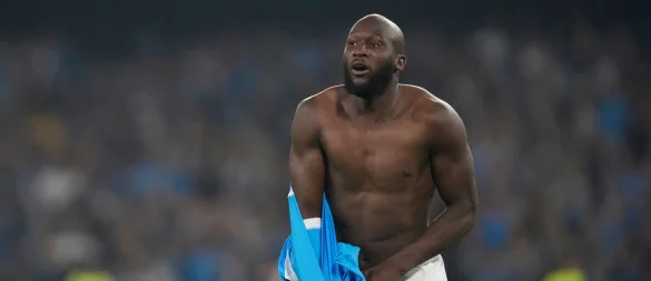 Romelo Lukaku bejubelt seinen Treffer. - © Gregorio Borgia/AP/dpa