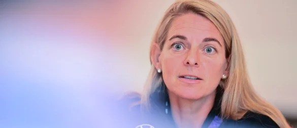 Sportdirektorin Nia Künzer: Ganz schwere Aufgabe für das DFB-Team im EM-Viertelfinale. - © Sebastian Christoph Gollnow/dpa