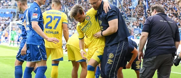 Lino Tempelmann wird den Braunschweigern gegen Stuttgart sehr fehlen. - © Uli Deck/dpa