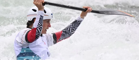 Die Olympia-Zweite Elena Lilik fuhr beim Weltcup in Tacen zum Sieg. (Archivbild) - © Sebastian Kahnert/dpa