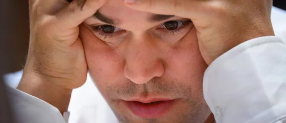 Schach im XXL-Modus: Magnus Carlsen gegen «die Welt». - © Gregor Fischer/dpa