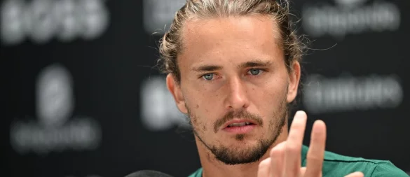 Alexander Zverev verteidigte sich in Stuttgart gegen seine Kritiker. - © Marijan Murat/dpa
