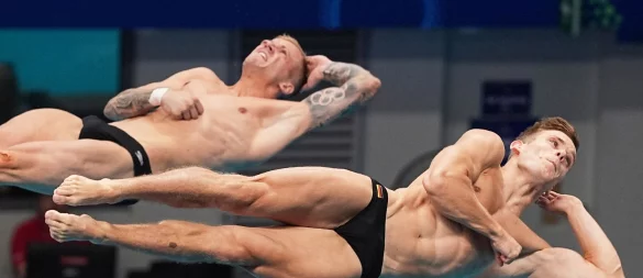 Timo Barthel und Moritz Wesemann haben eine WM-Medaille deutlich verfehlt. - © Ng Han Guan/AP/dpa