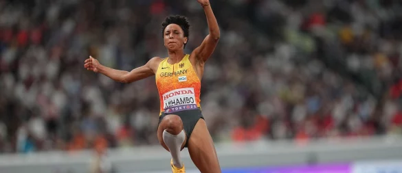 Malaika Mihambo hat bei der Leichtathletik-WM in Tokio Silber gewonnen. - © Michael Kappeler/dpa