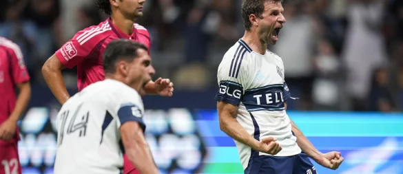 Thomas Müller traf per Elfmeter zum 3:2-Sieg. - © Darryl Dyck/The Canadian Press/AP/dpa