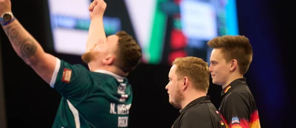 Im Finale siegreich: Josh Rock. - © Thomas Frey/dpa