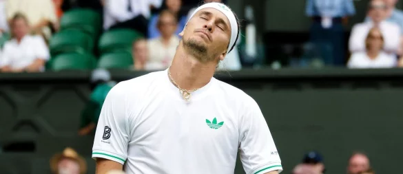 Alexander Zverev verlässt Wimbledon nach einer großen Enttäuschung. - © Frank Molter/dpa