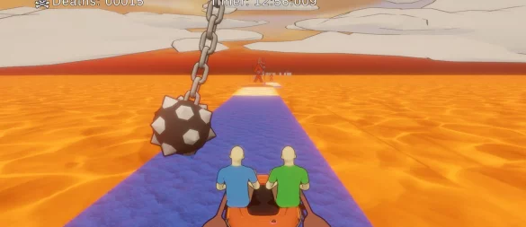 So spaßig kann Frust sein: Das Koop-Spiel Spiel «Paddle Paddle Paddle» stellt Freundschaften auf die Probe. - © Assemble Entertainment/Zoroarts/dpa-tmn