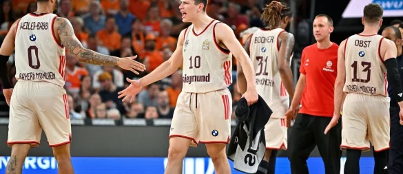 Starke Vorstellung: Die Bayern-Basketballer haben die Finalserie wieder ausgeglichen. - © Jan-Philipp Strobel/dpa
