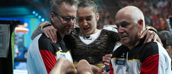 Ist am verletzten Knie operiert worden: Helen Kevric. - © Marijan Murat/dpa