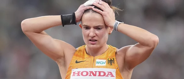 Für Siebenkämpferin Vanessa Grimm ist die Leichtathletik-WM vorzeitig beendet. - © Michael Kappeler/dpa
