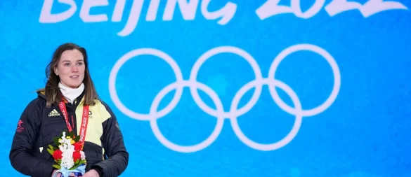 Die ehemalige Biathletin Denise Herrmann-Wick hat erneut Nachwuchs bekommen. - © Andrew Medichini/AP/dpa