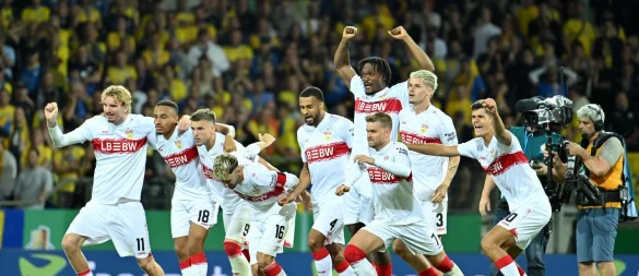 Jubel beim VfB Stuttgart. - © Swen Pförtner/dpa
