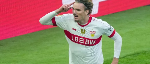 Stürmer Nick Woltemade würde gern vom VfB Stuttgart zum FC Bayern wechseln. - © Sören Stache/dpa