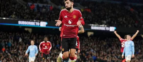 Bruno Fernandes lehnte ein hoch lukratives Angebot aus Saudi-Arabien ab. - © Martin Rickett/PA Wire/dpa