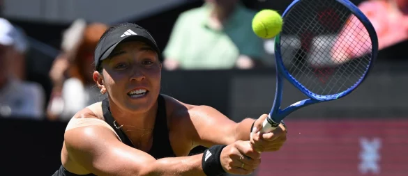 Die US-Amerikanerin Jessica Pegula gewinnt das Tennisturnier in Bad Homburg. - © Arne Dedert/dpa