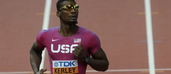 Der frühere 100-Meter-Weltmeister Fred Kerley wurde wegen eines Verstoßes gegen die Meldepflichten suspendiert. - © Marcus Brandt/dpa