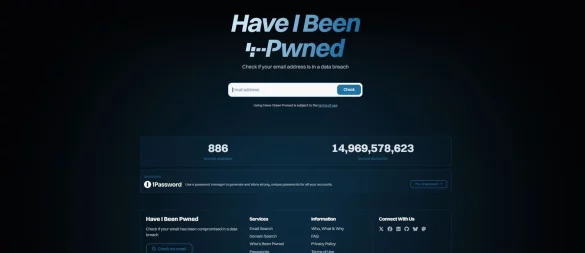 «Haveibeenpwned.com» hat einen neuen Look und neue Funktionen bekommen - das Grundprinzip ist aber das alte geblieben: zum Prüfen einfach die eigene E-Mail-Adresse eingeben. - © Haveibeenpwned.com/dpa-tmn