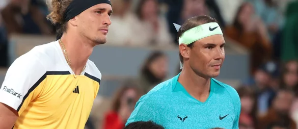 Alexander Zverev (l) trainierte zuletzt in der Nadal-Akademie auf Mallorca. - © Frank Molter/dpa