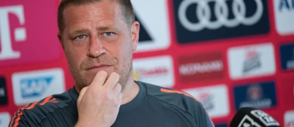 Max Eberl spricht in Orlando über Transferaufgaben und Transferpläne. - © Sven Hoppe/dpa