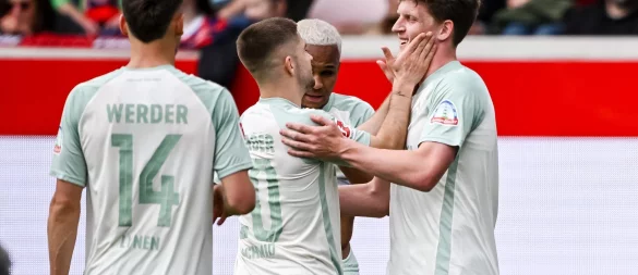 Werder jubelt am letzten Spieltag. - © Harry Langer/dpa