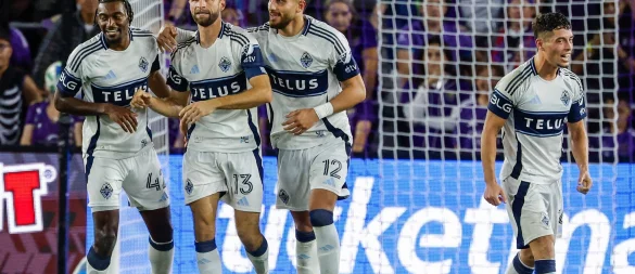 Thomas Müller jubelt mit den Vancouver Whitecaps über seinen Treffer in der Nachspielzeit zum 2:1-Erfolg in Orlando. - © Kevin Kolczynski/AP/dpa