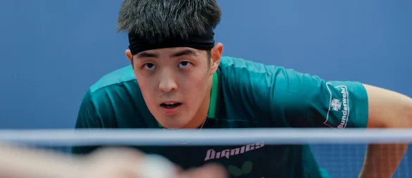 Tischtennis-Nationalspieler Dang Qiu. - © Rolf Vennenbernd/dpa