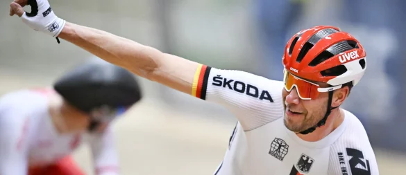 Zu früh gefreut: Bahnradfahrer Roger Kluge blieb im Madison mit Moritz Augenstein nach einer Jury-Panne nur der vierte Platz. (Archivbild) - © Gian Ehrenzeller/KEYSTONE/dpa