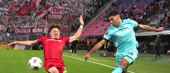 Der SC Freiburg musste beim FC Bologna kämpfen. - © Massimo Paolone/LaPresse/AP/dpa