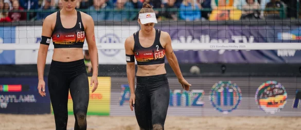 Svenja Müller (l) und Cinja Tillmann sind bei der WM in Australien ausgeschieden. (Archivbild) - © Marius Becker/dpa
