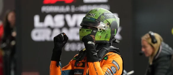 Jubelte über die Pole Position: Lando Norris. - © Eric Gay/AP/dpa