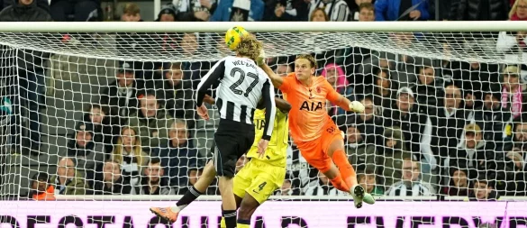 Nick Woltemade erzielte im Liga-Cup das 2:0 für Newcastle gegen Tottenham. - © Owen Humphreys/PA Wire/dpa