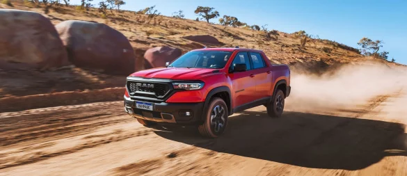 Ram bringt mit dem Rampage ab 2026 einen neuen Pick-up nach Europa: Das Modell misst 5,03 Meter und zielt auf Lifestyle-Kunden statt Gewerbetreibende. - © Ram/dpa-tmn