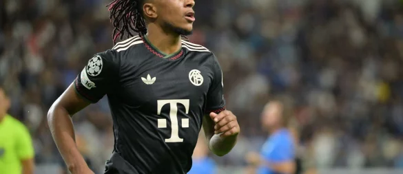 Michael Olise ist beim FC Bayern auch in seiner zweiten Saison in bestechender Form. (Archivfoto) - © Peter Kneffel/dpa