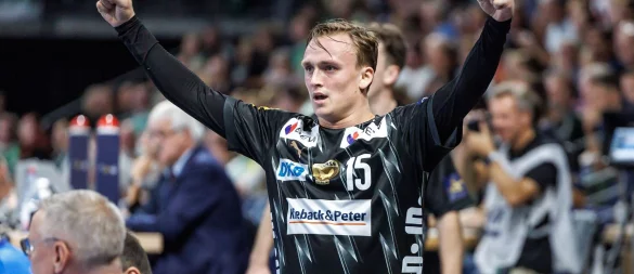 Füchse-Spielmacher Tobias Gröndahl steuerte sechs Tore zum Pokalerfolg bei. (Archivbild) - © Andreas Gora/dpa