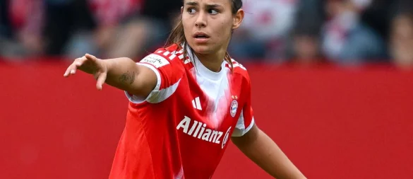 Schon wieder verletzt: Nationalspielerin Lena Oberdorf. (Archivbild) - © Sven Hoppe/dpa