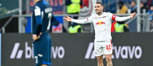 Haderte mit sich und RB: Nationalspieler David Raum - © Uwe Anspach/dpa