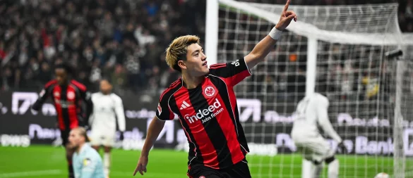 Erzielte das Siegtor für Frankfurt: Ritsu Doan. - © Arne Dedert/dpa