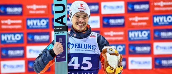 Philipp Raimund glänzt in Falun. - © Fredrik Sandberg/TT News Agency/AP/dpa