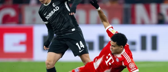 Luis Díaz (r) wurde in der Champions League für drei Spiele gesperrt. - © Sven Hoppe/dpa