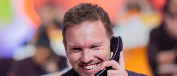 Julian Nagelsmann kann sich über die Bestätigung für den besten WM-Lostopf freuen. - © Rolf Vennenbernd/dpa