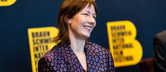 Schauspielerin Sandra Hüller beim Braunschweig International Film Festival: Sie wurde dort als Stargast mit dem Hauptpreis ausgezeichnet. (Archivbild) - © Michael Matthey/dpa