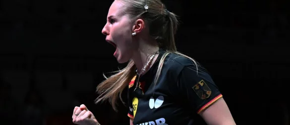 Gewinnt ihr erstes Spiel bei der Team-EM: Tischtennis-Star Annett Kaufmann. (Archivbild) - © Liu Xu/XinHua/dpa