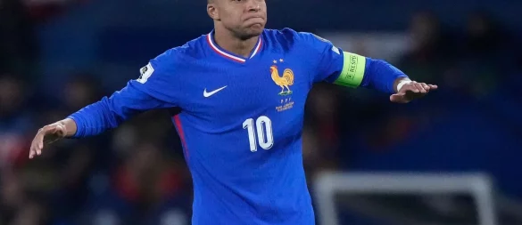 Superstar Kylian Mbappe traf zur 1:0-Führung für Frankreich. - © Michel Euler/AP/dpa