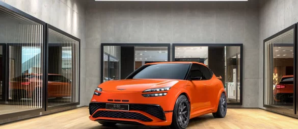 Genesis bringt mit dem GV60 Magma erstmals eine sportliche Modellreihe an den Start: Leistung und Dynamik stehen im Mittelpunkt. - © Richard Parsons/Genesis/dpa-tmn