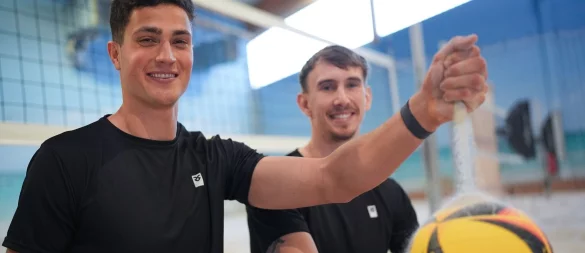 Erwischten guten Start in die WM: Sven Winter (l) und Lukas Pfretzschner. (Archivfoto) - © Marcus Brandt/dpa